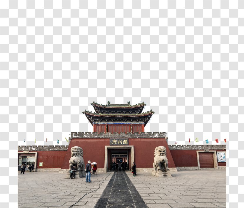 Dragon Pavilion Tianbo Yangfu Uff08North Gateuff09 Song Dynasty U6c74u6881 China Kaifeng Chrysanthemum Cultural Festival - Architecture - Ancient City Material Transparent PNG