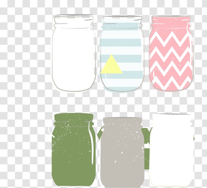 Mason Jar - Vector Hand-painted Transparent PNG