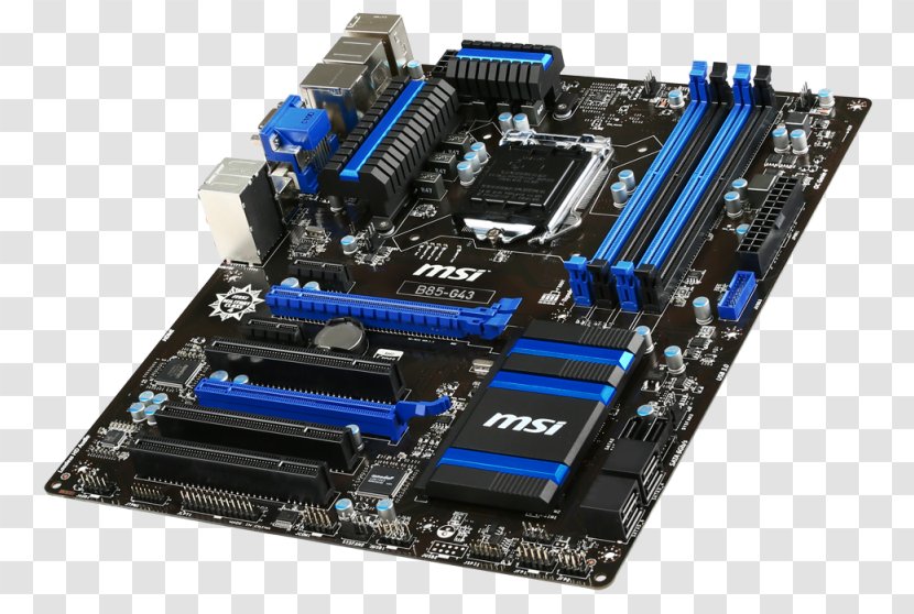Graphics Cards & Video Adapters Intel LGA 1150 Motherboard DDR3 SDRAM - Electronic Component - Socket Transparent PNG
