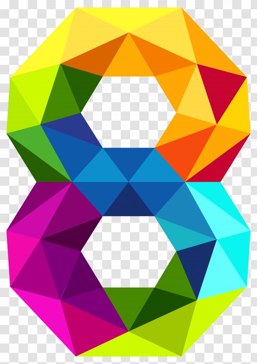 Number Clip Art - Triangle - Decorative Cliparts Transparent PNG