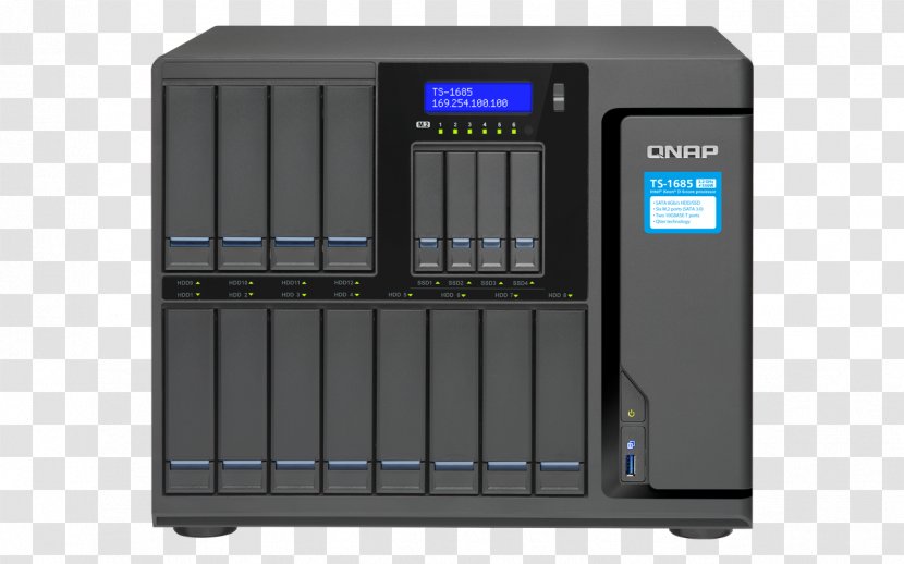 QNAP High-capacity 16-bay Xeon D Super NAS With Exceptional Performance TS-1685-D Systems, Inc. Network Storage Systems TS-1635 - Central Processing Unit - Ts Transparent PNG