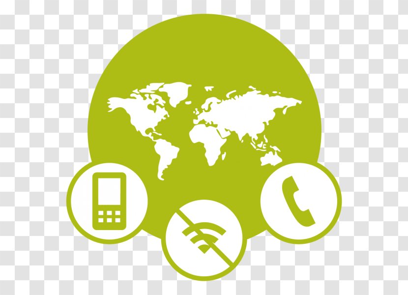 World Map Globe Toronto - Yellow - Make Phone Call Transparent PNG