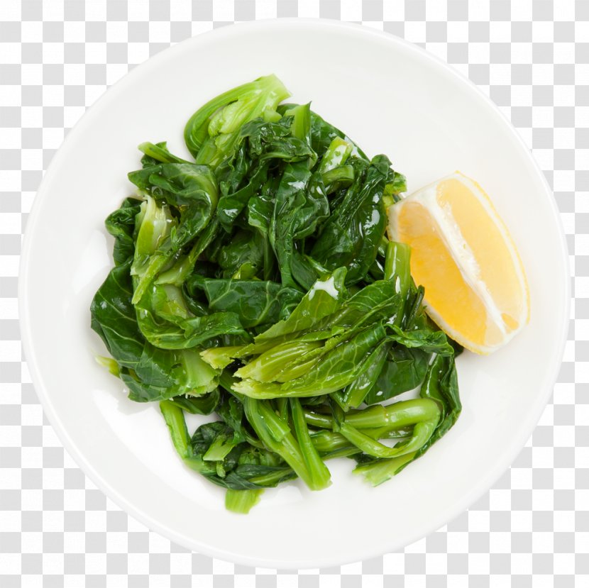Meze Sığacık Spinach Salad Namul - Recipe - Choy Sum Transparent PNG