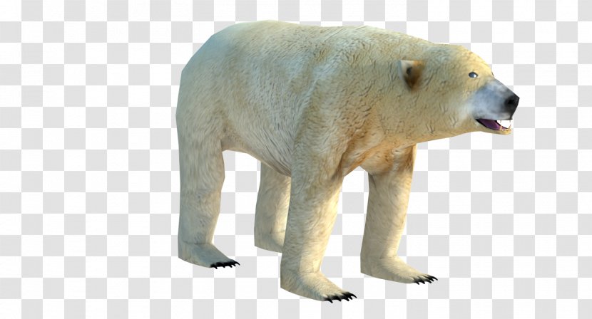Polar Bear Low Poly 3D Computer Graphics Wavefront .obj File - Snout Transparent PNG