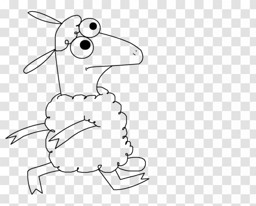 Drawing Line Art /m/02csf Clip - Silhouette - Sheep Transparent PNG