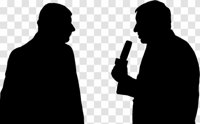 Journalist Silhouette News Presenter Interview - Male - Reporter Transparent PNG