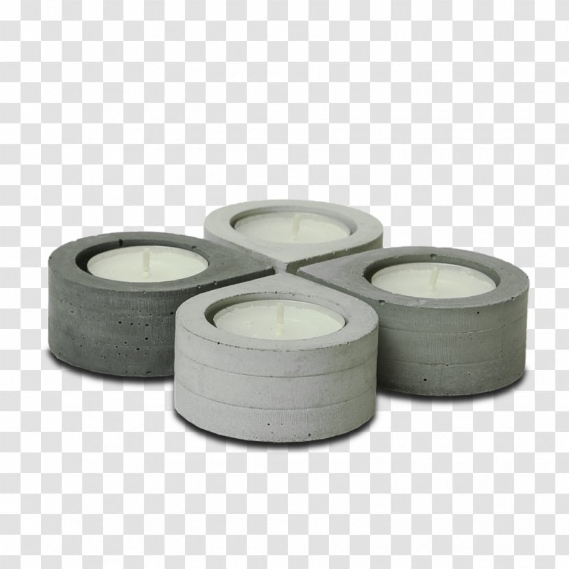 Candlestick Concrete Tealight Lighting - Furniture - Candle Transparent PNG