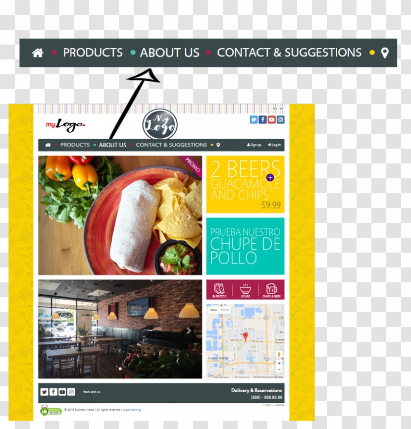 Fiesta Mexican Grill Mega Watts Pilas Litio Marketing Customer - Recipe Transparent PNG