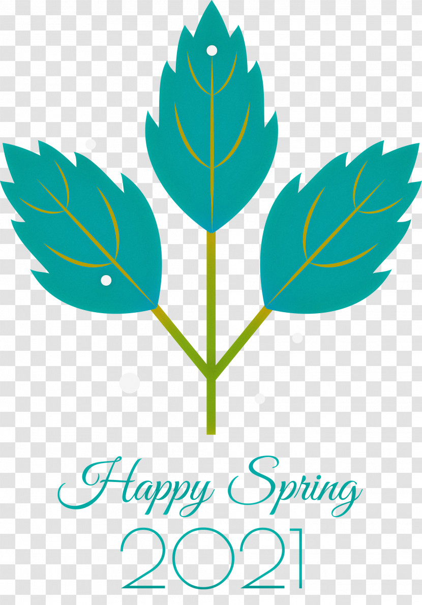 2021 Happy Spring Transparent PNG