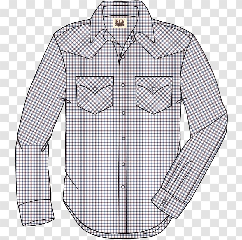 Dress Shirt Collar Sleeve Plaid Button - Barnes Noble Transparent PNG