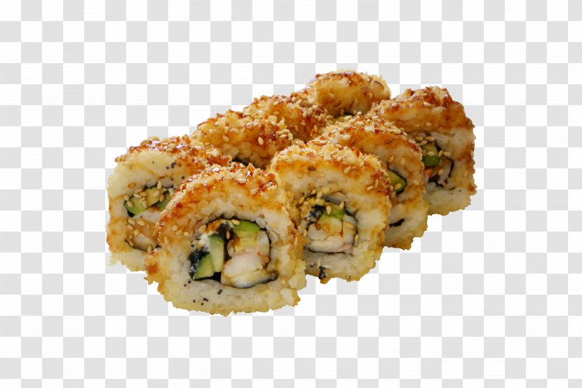 California Roll Tempura Makizushi Sushi Panko - Deep Frying Transparent PNG