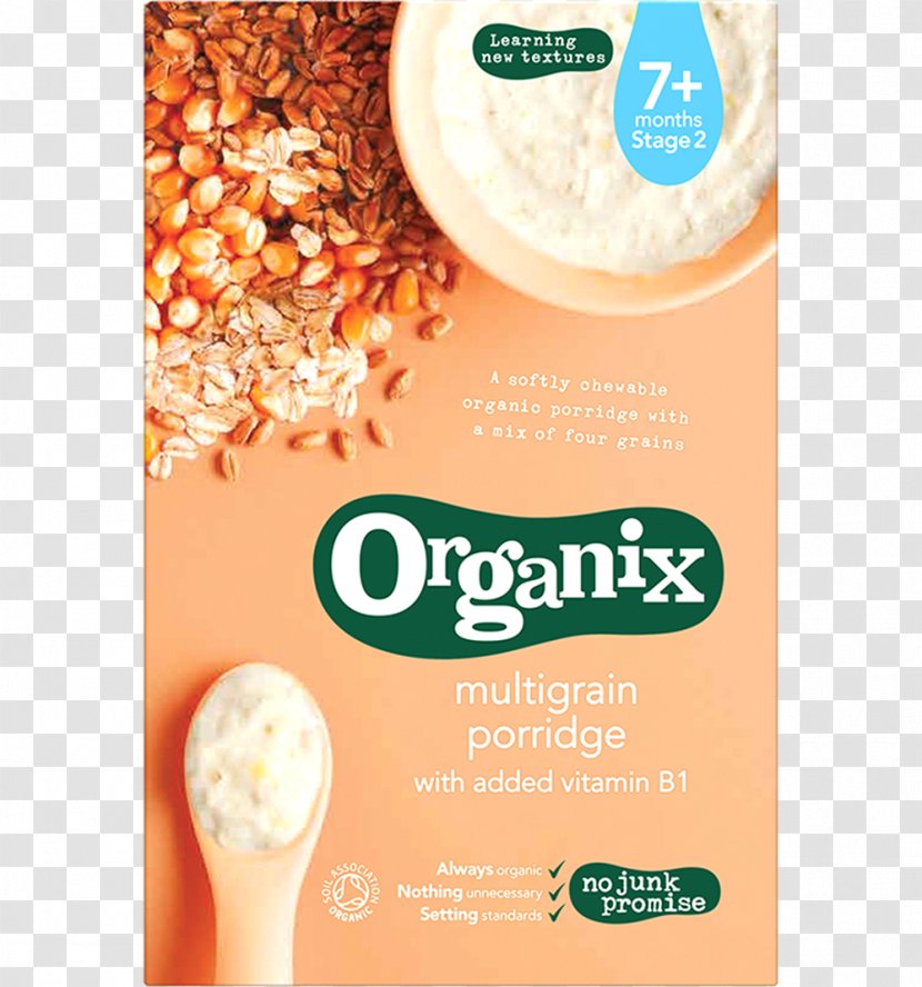 Porridge Organic Food Breakfast Cereal Baby Oatmeal - Natural Transparent PNG
