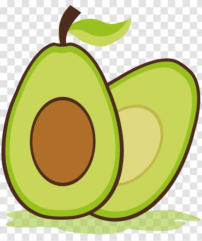 Avocado 1, 2, 3 Paper Clip Art Transparent PNG