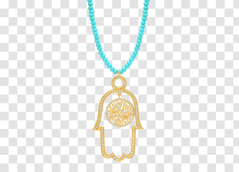 Locket Earring Necklace Hamsa Jewellery - Pendant Transparent PNG