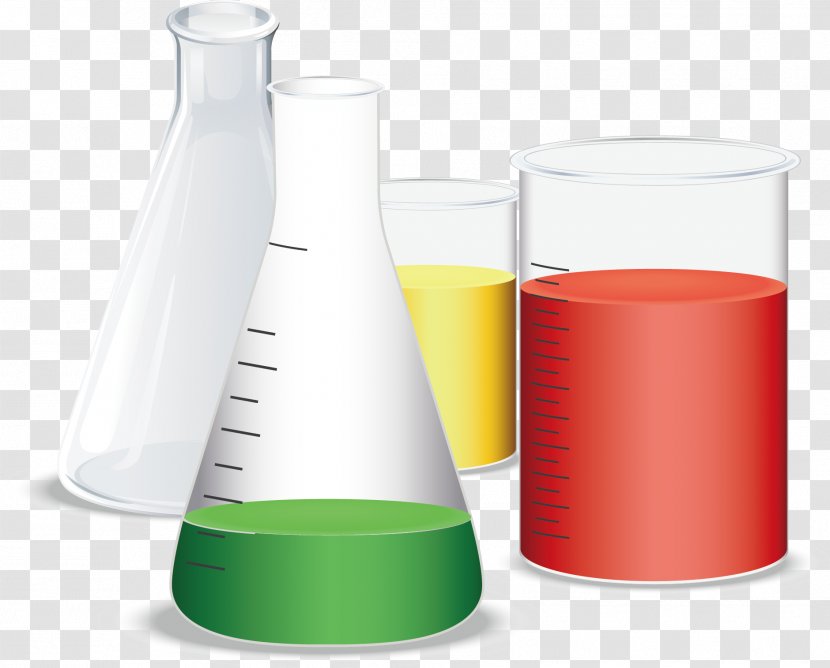 Liquid Beaker Laboratory Flask Test Tube - Bottle Experiment Transparent PNG