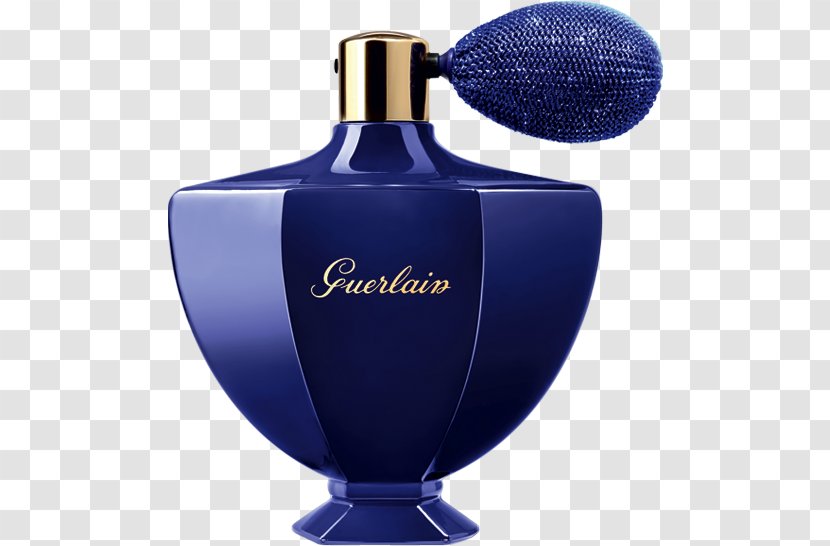 Perfume Guerlain Natalia Vodianova Christmas Collection Souffle D'Or De Shalimar, White Cosmetics - Cobalt Blue - Bottles Transparent PNG