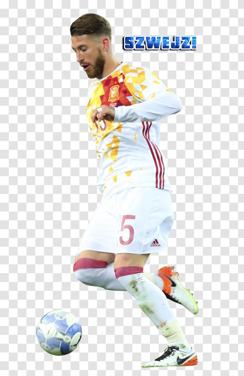 Sergio Ramos Spain National Football Team Player Sport - Uniform Transparent PNG