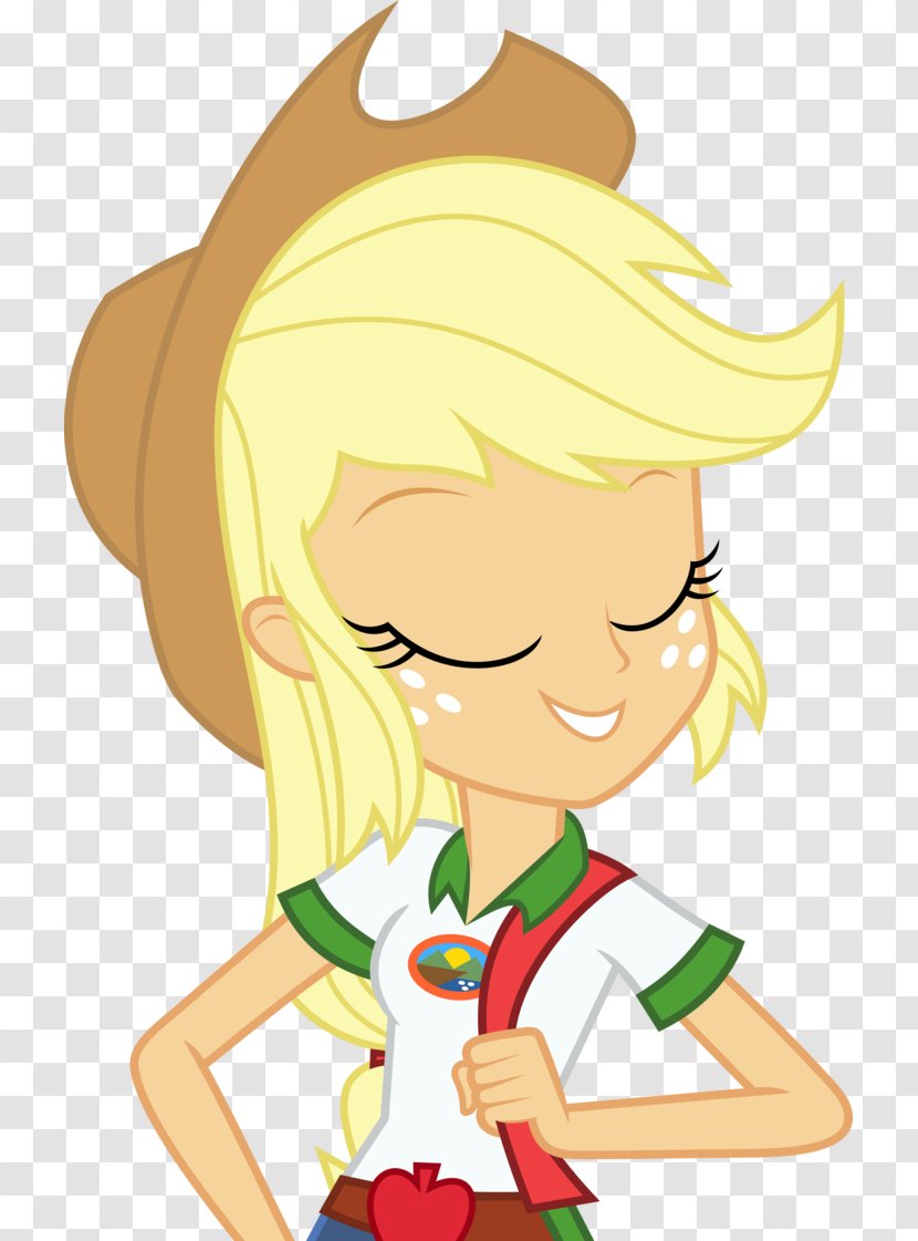 Applejack My Little Pony: Equestria Girls Rainbow Dash - Flower - Pony Transparent PNG