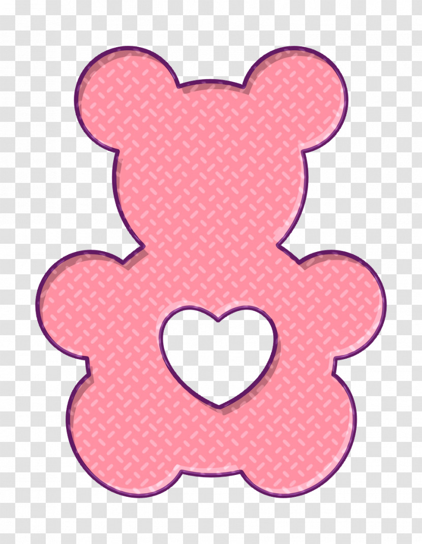 Bear Icon Shapes Icon Bear Toy Silhouette With A Heart Shape Icon Transparent PNG