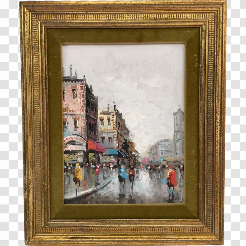 Picture Frames Oil Painting Art Paris Street; Rainy Day - Interior Design Services - Paintings Transparent PNG