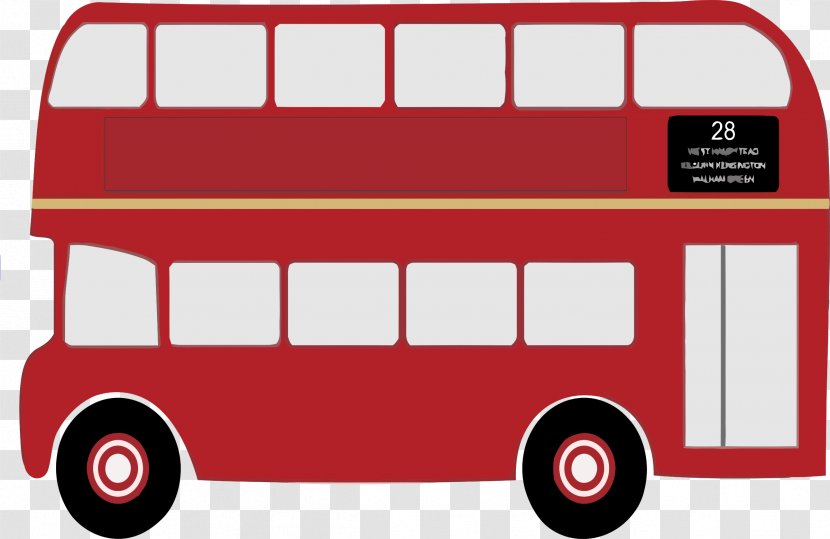Double-decker Bus Clip Art - London Buses Transparent PNG