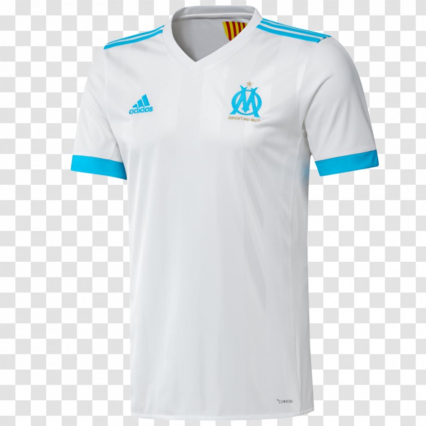 Maillot De L'Olympique Marseille 2017–18 Ligue 1 Centre D'entraînement Robert Louis-Dreyfus Football - Collar Transparent PNG