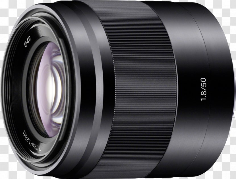 Sony E 50mm F/1.8 OSS E-mount α Camera Lens Prime - Fisheye Transparent PNG