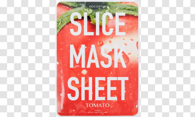 Facial Tomato Mask Fruit Font - Head Transparent PNG