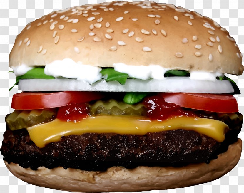 Hamburger McDonald's Big Mac Cheeseburger Fast Food Restaurant - Junk Transparent PNG