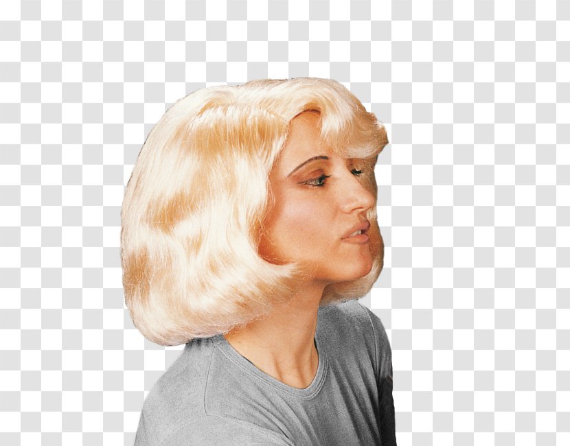Wig Disguise Blond Costume Human Hair Color - Sylvie Vartan Transparent PNG
