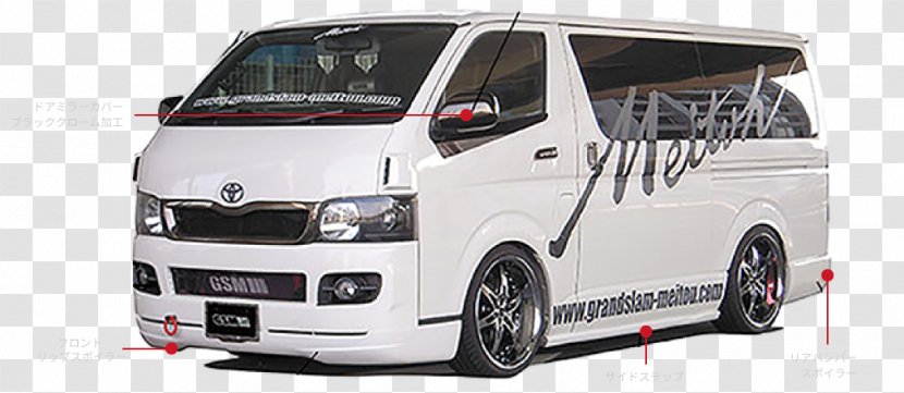 Toyota HiAce Minivan Vehicle License Plates - Hiace - Grand Slam Transparent PNG