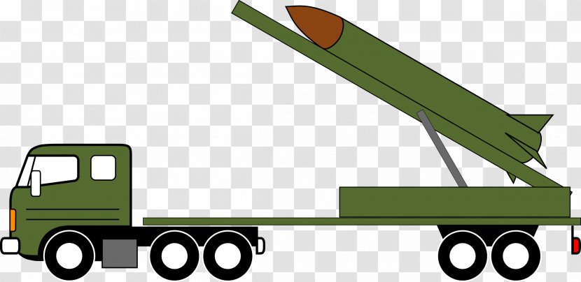 Car Missile Vehicle Truck Clip Art - Nuclear Weapons Delivery Transparent PNG