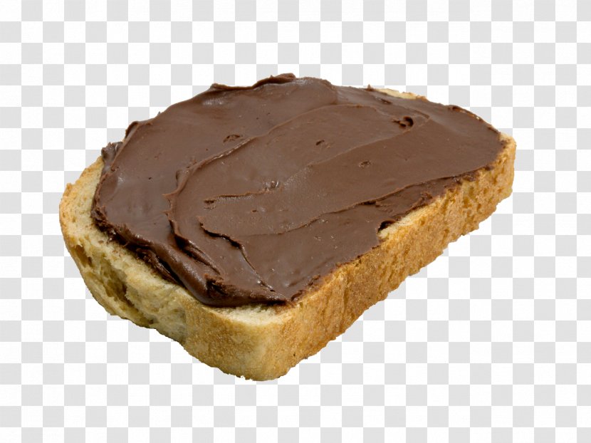 Ice Cream Toast Milk Breakfast Nocilla - Nutella - Black Chocolate Transparent PNG