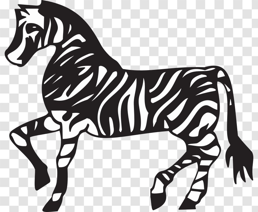 Horse Zebra Clip Art - Pack Animal Transparent PNG