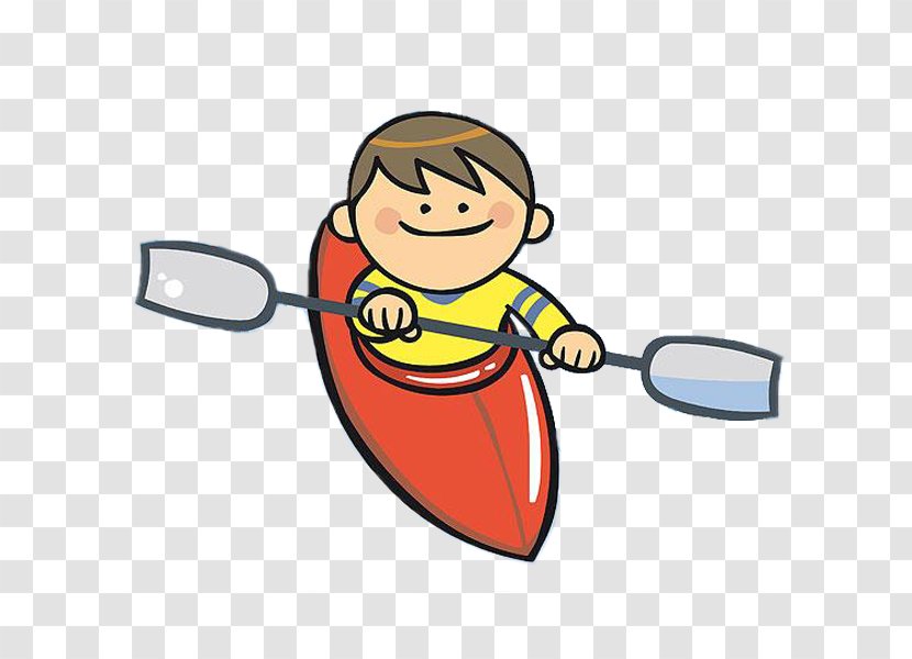 Rowing Canoeing Boat Clip Art - Sports Equipment - Boy Transparent PNG