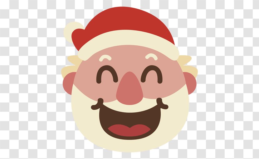 Santa Claus Christmas Emoticon - Smile - Clause Vector Transparent PNG