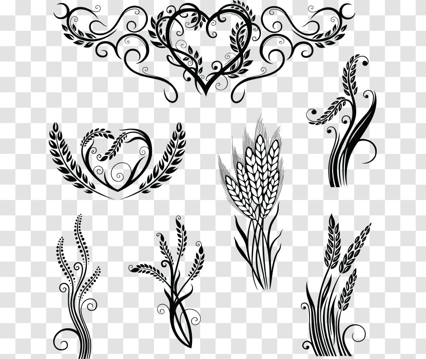 Bakery Common Wheat Cereal Clip Art - Invertebrate - Pattern Transparent PNG