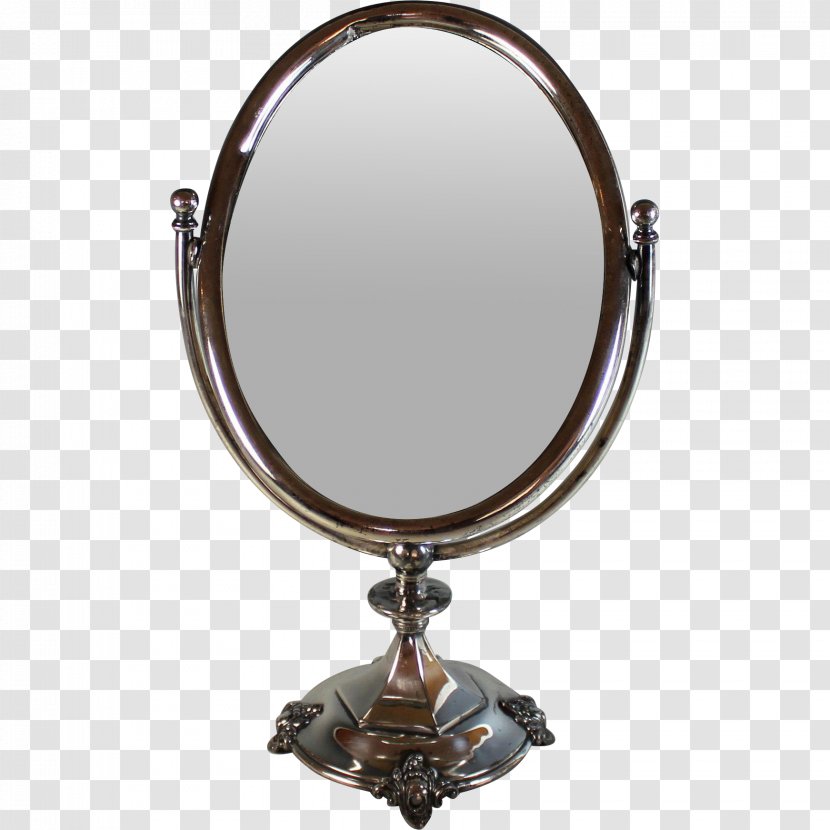 Mirror Table Silver Drawer Antique - Plate Glass Transparent PNG