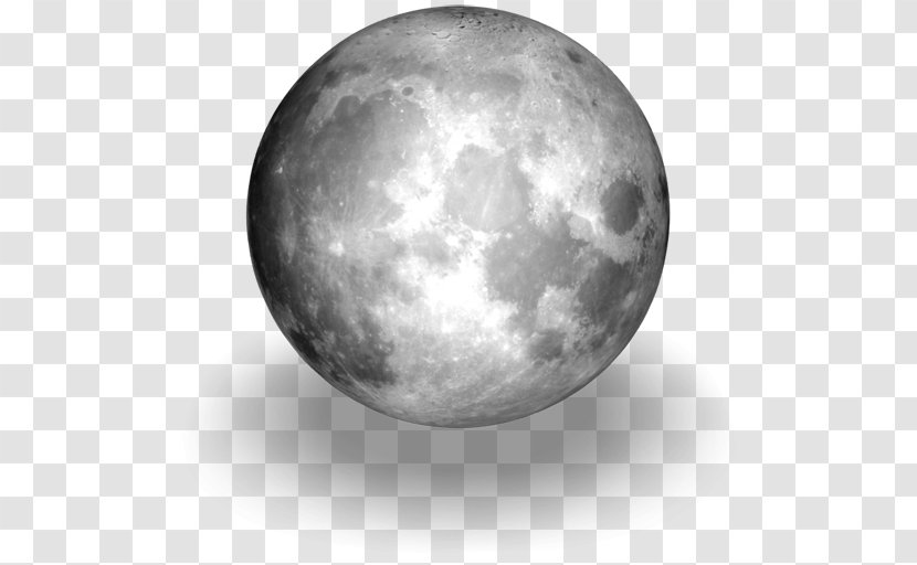 Earth Full Moon Apollo Program New - Black And White - Picture Transparent PNG