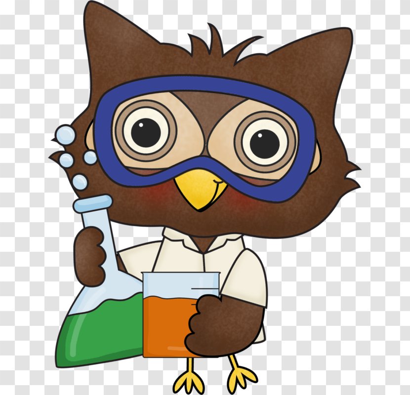 Owl Science Clip Art - Scientist Transparent PNG