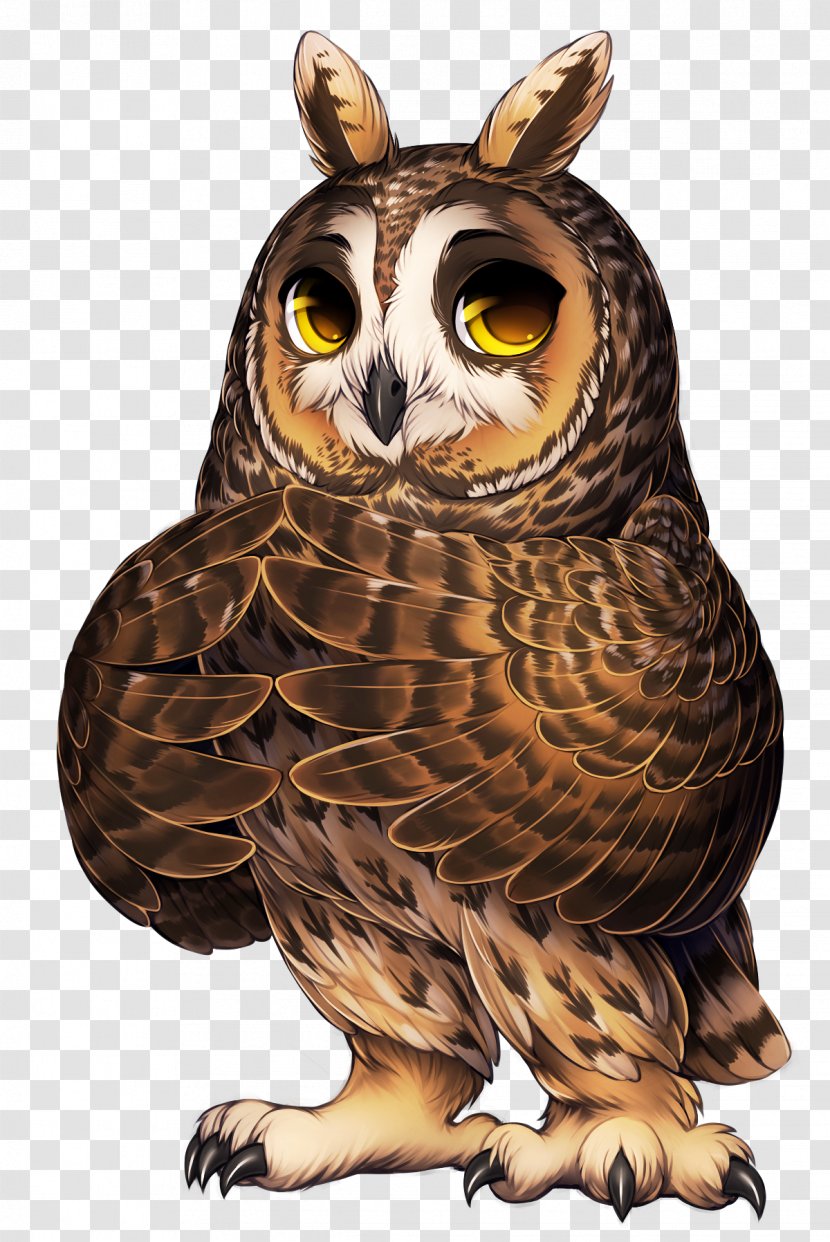 Great Horned Owl Bird Of Prey Long-eared - Longeared - Tags Transparent PNG