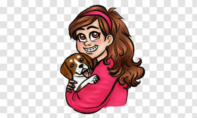 Puppy Mabel Pines Stanford Art - Silhouette Transparent PNG