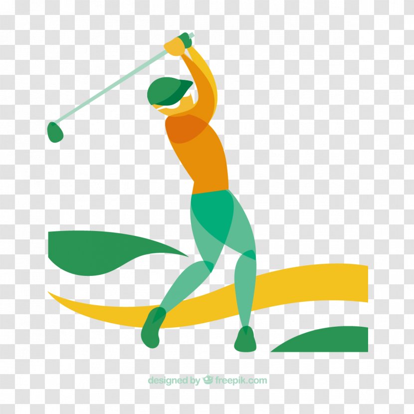 Golfer Open Championship Tee - Golf Stroke Mechanics - Vector Transparent PNG