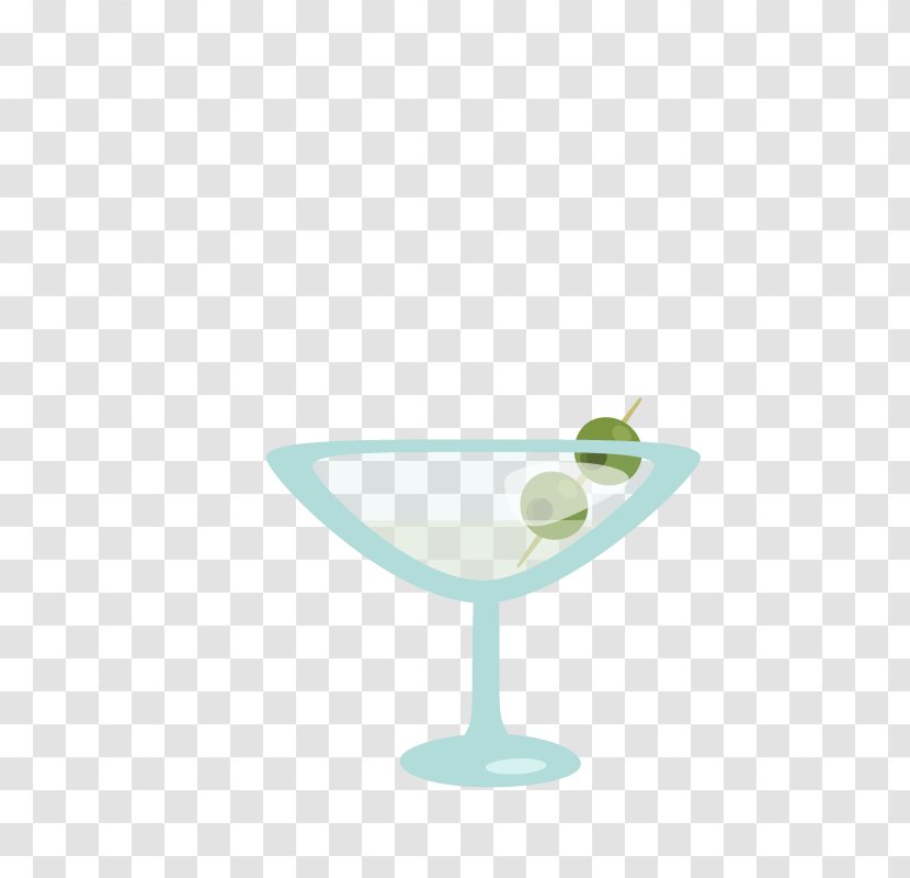 Martini Glass Stemware Cup Green - Cocktail Transparent PNG