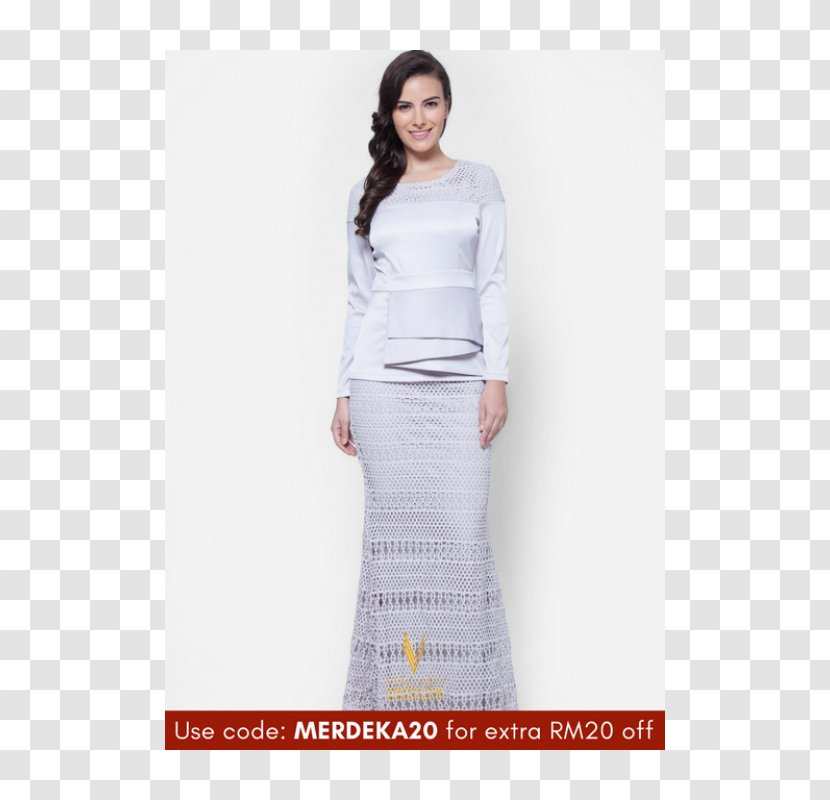 Baju Kurung Robe Cocktail Dress Kebaya - Maxi Transparent PNG