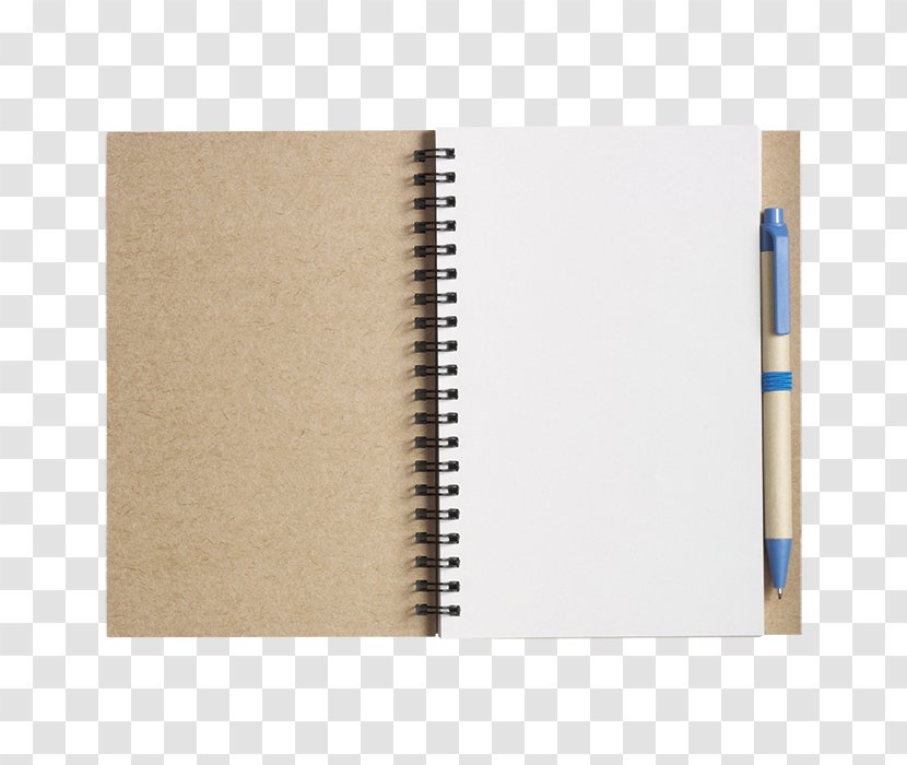 Paper Notebook Recycling Cardboard Ballpoint Pen - Spiral Wire Transparent PNG