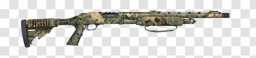 Mossberg 500 O.F. & Sons Pump Action 20-gauge Shotgun Firearm - Frame - Silhouette Transparent PNG