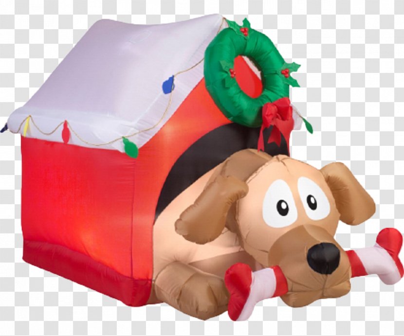 Dog Santa Claus Candy Cane Christmas Decoration Transparent PNG