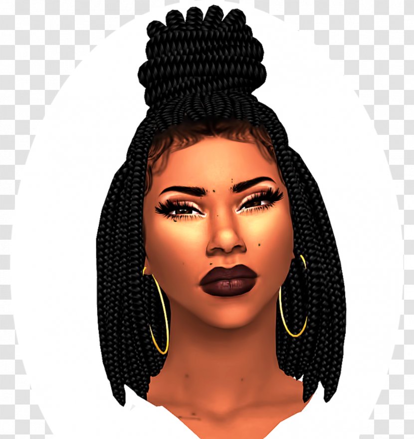 The Sims 4 Hairstyle 3 Afro - African American Baby Transparent PNG