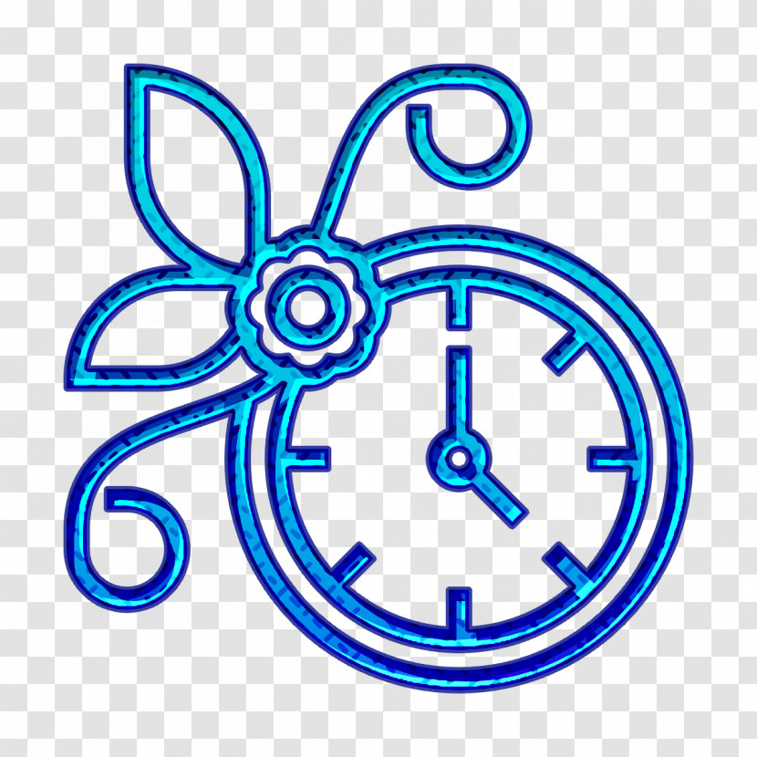 Wall Clock Icon Flower Icon Home Decoration Icon Transparent PNG